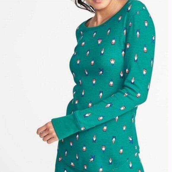 Gnome Waffle-Knit Thermal Top- TALL - Picture 2 of 7